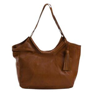 VILENCA Leather Smooth Tote Circle Drop